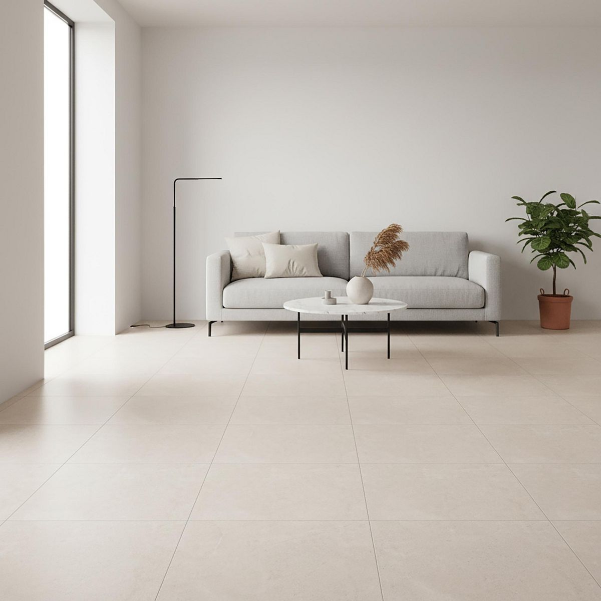 Porcelanite - Piso Cerámico Piedra Lerma Beige 33 x 33 cm Mate 1.76 m2 No Rectificado