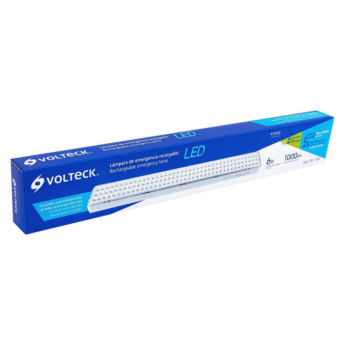 Volteck - Lámpara Emergencia 120 Leds