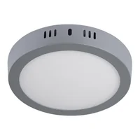 Sobreponer led 12w redondo lf gris