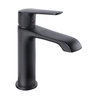 Monomando Corto Para Lavabo Lia® Negro