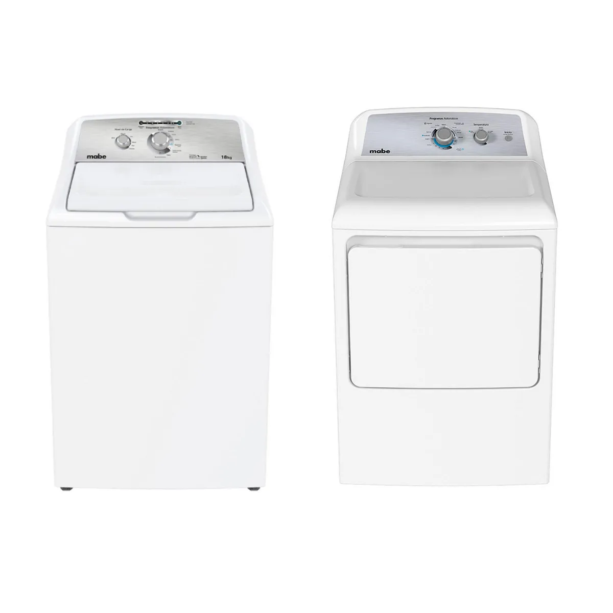 Mabe - Combo Lavadora 18Kg Y Secadora Mabe Lma78112Smg26N5
