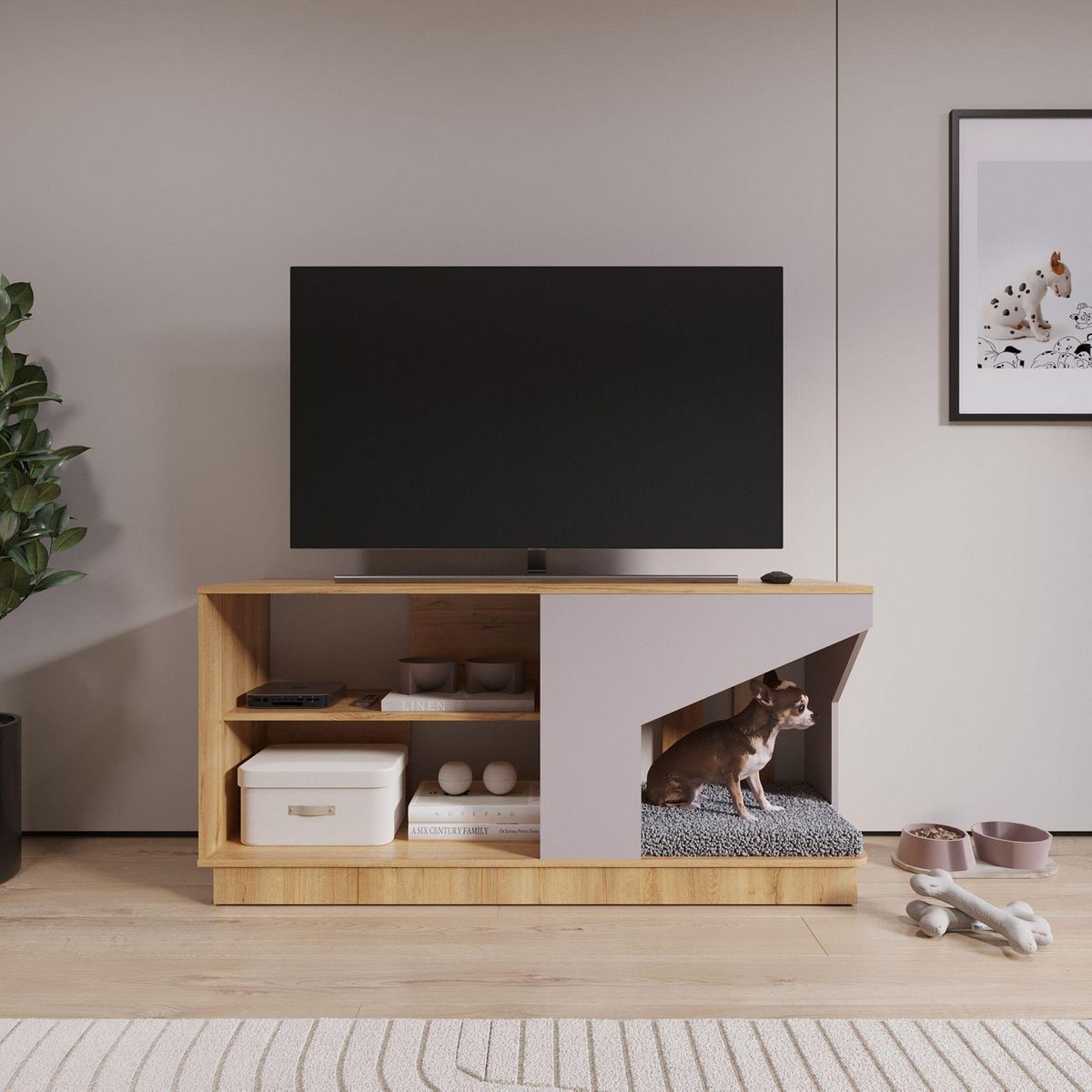 Mesa Tv 140 cm, marca Maderkit - Foto 2