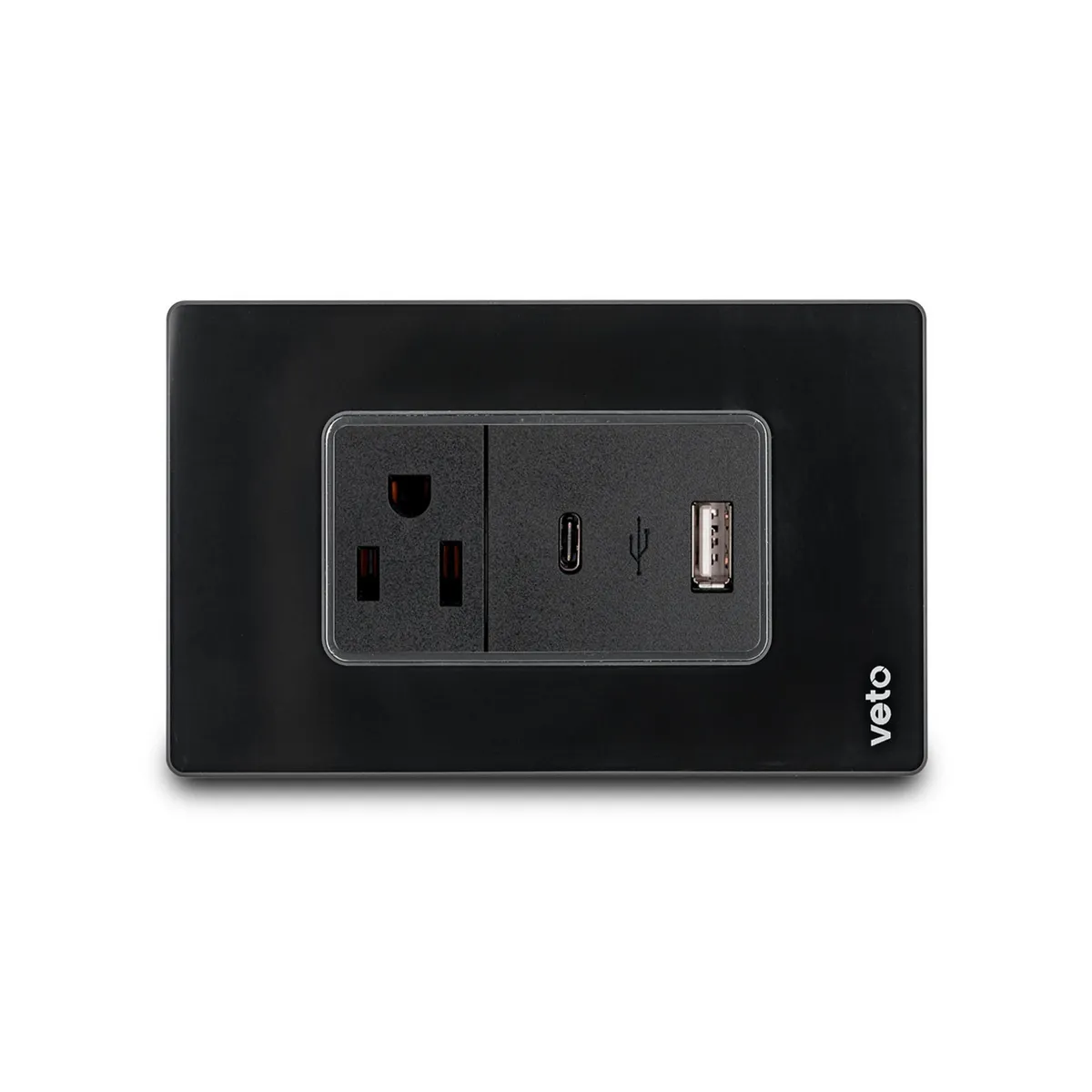 Veto - Contacto Cristal (+ Usb) Negro