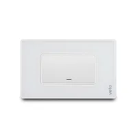 Apagador Simple Placa Cristal Blanco