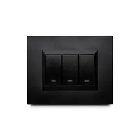 Apagador Plura Triple Negro