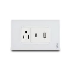Contacto Cristal (+ Usb) Blanco