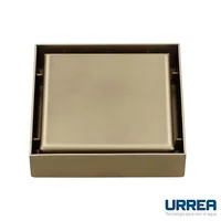 Coladera Cuadrada Rejilla Champagne