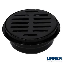 Coladera Universal Redonda Negra de Acero Inoxidable