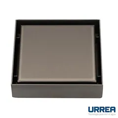 Coladera Cuadrada con rejilla Gun Metal