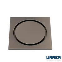 Coladera Cuadrada Vista Redonda Gun Metal