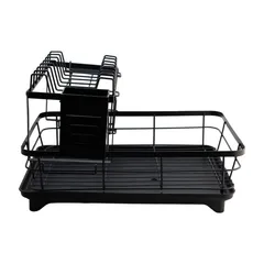 Escurridor de Trastes Negro 42x30x23 cm