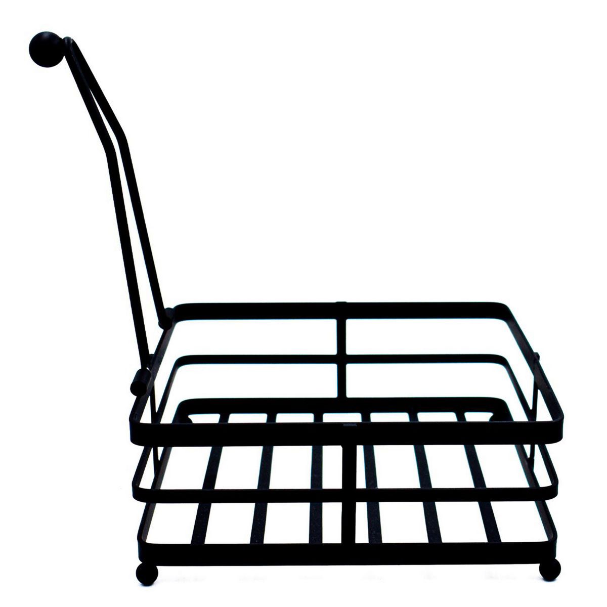 Top Choice - Sbl Servilletero De Metal Color Negro