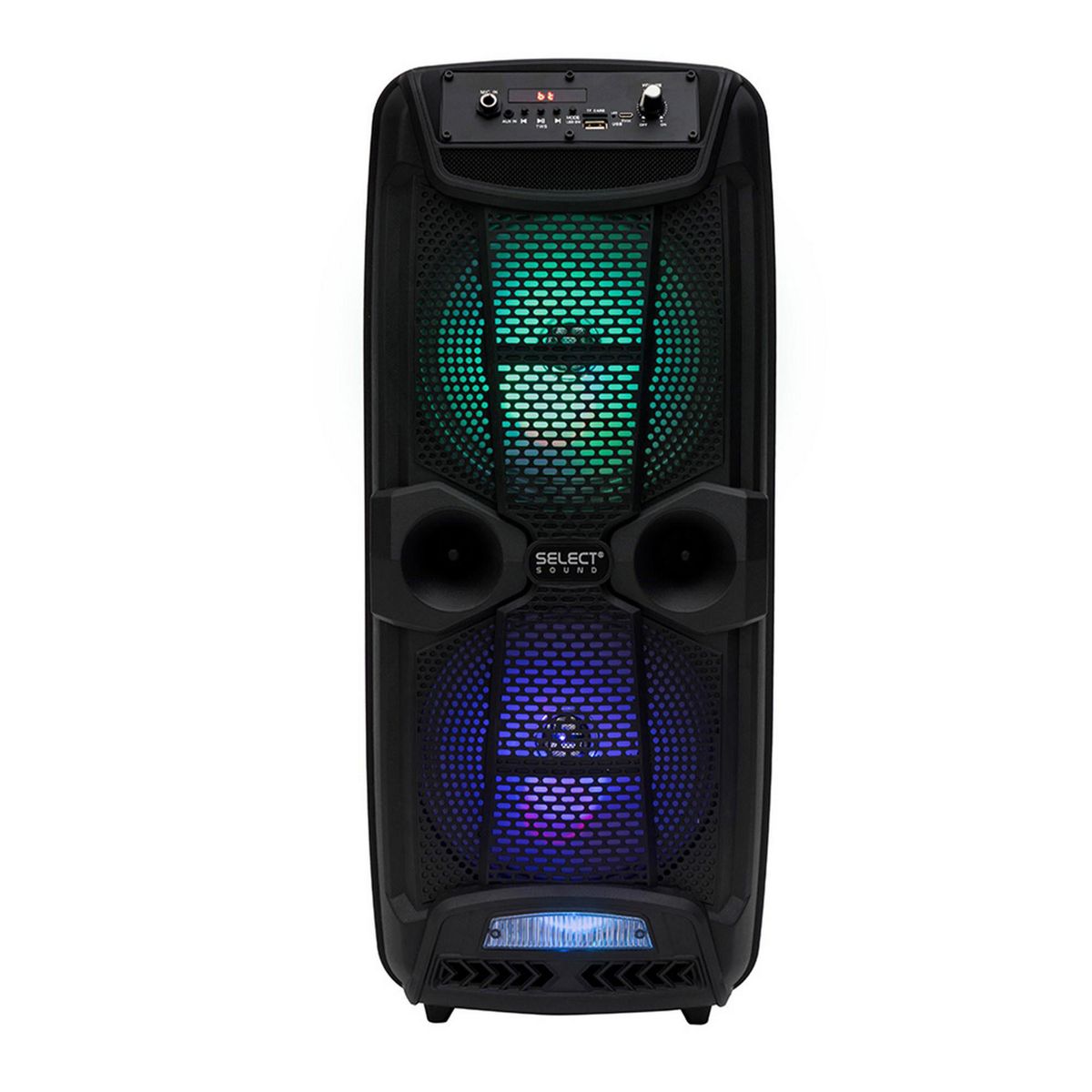 Bafle Bluetooth 2X8" Recargable TWS IRON, marca Select Sound - Foto Principal