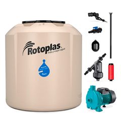 Tinaco Plus 1,100 L con Bomba Centrifuga 1/2 HP.