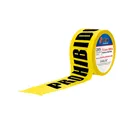 Cinta de Polietileno "Prohibido el paso" 7.5 cm X 300 m X 0.3 mm