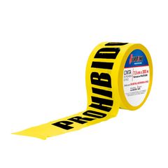 Cinta de Polietileno "Prohibido el paso" 7.5 cm X 300 m X 0.3 mm