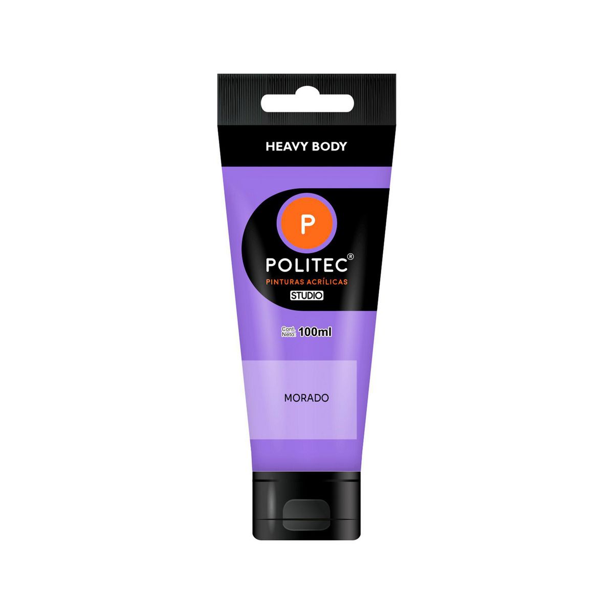 Pintura Acrilica Heavy Body Morado 100 ml, marca POLITEC - Foto Principal
