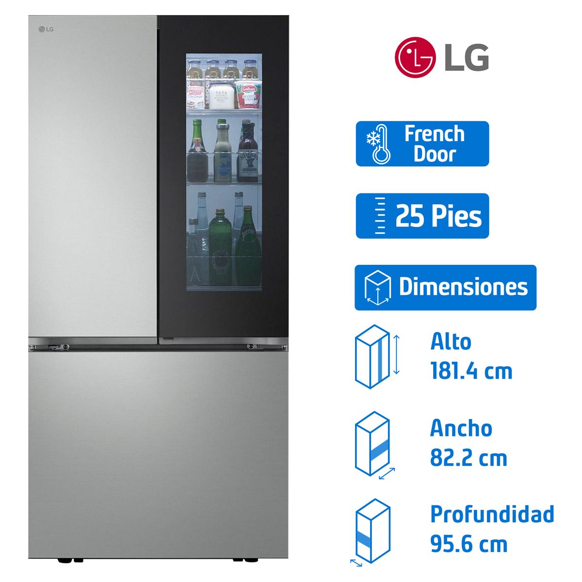 Lg - Refrigerador Lg French Door 25 P