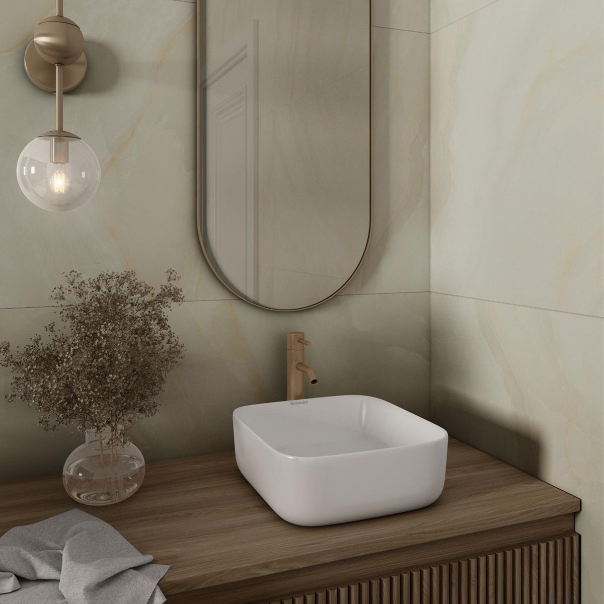 Tendenzza - Lavabo Ceramico Avelino Bco Matte