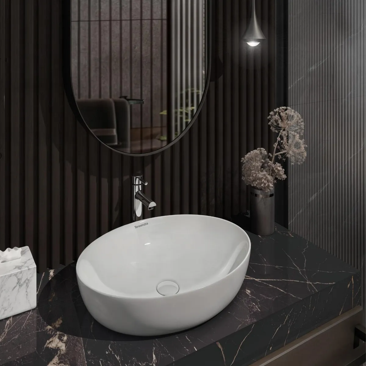 Lavabo Ceramico Bianca Blanco, marca Tendenzza - Foto 2