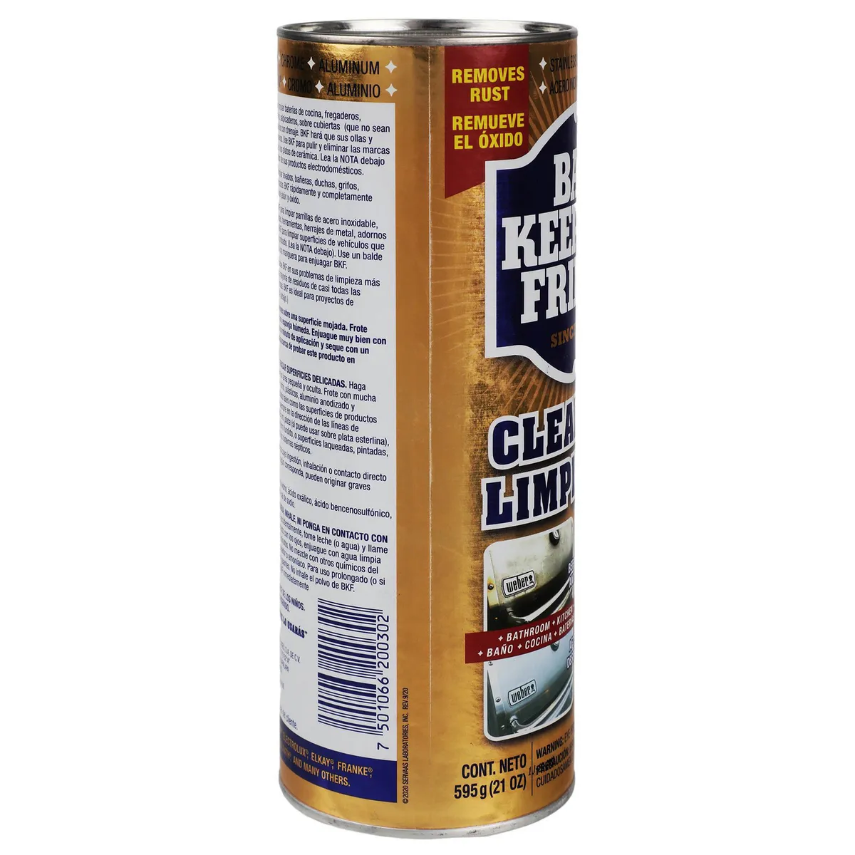  - Bar Keepers Friend Limpiador y Pulidor en Polvo 595 gr