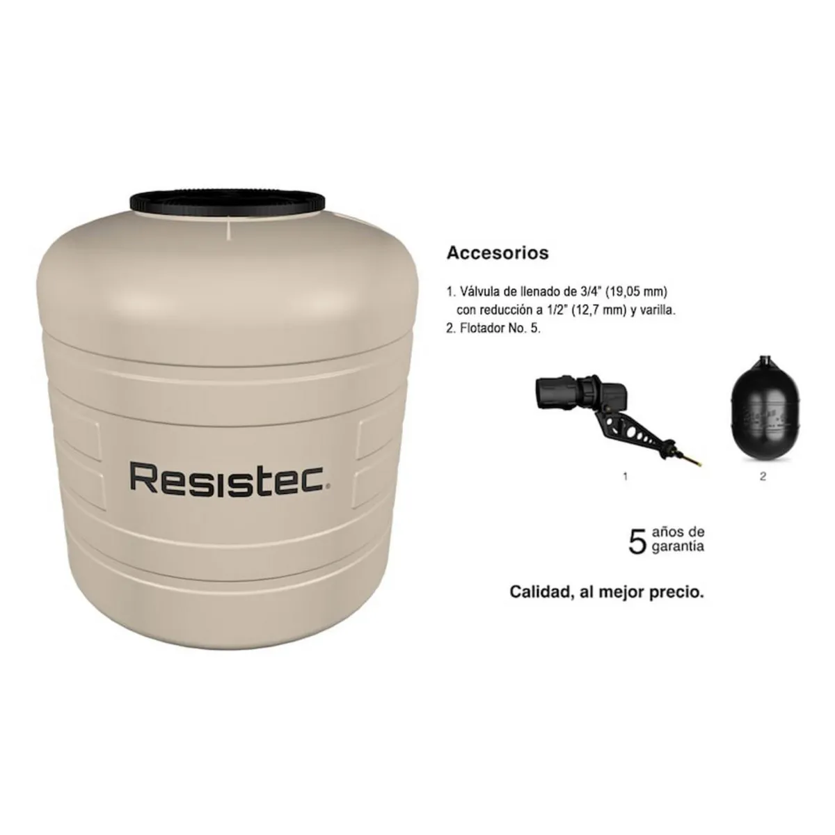 Rotoplas - Tinaco Resistec 1100L Beige
