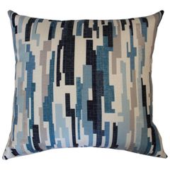 Cojin deco vint azul 45x45