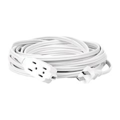 Extensión Doméstica 5 m Calibre 16, Blanco