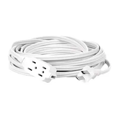 Extensión Doméstica 10 m Calibre 16, Blanco