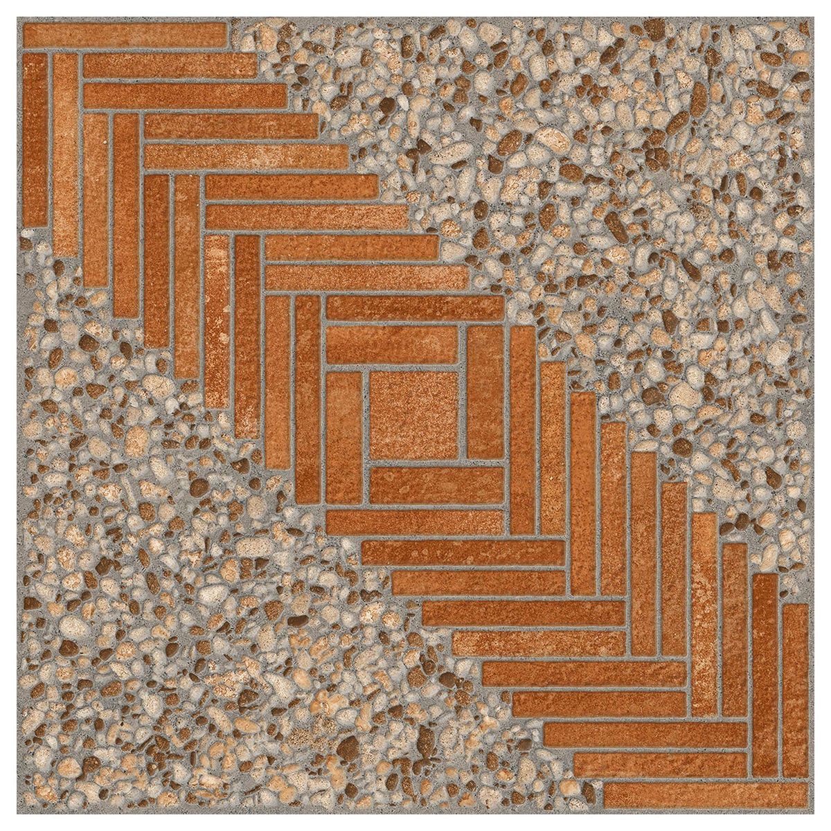 Piso Cerámico para exterior Domus Deco Rojo 55 x 55 cm Mate 1.49 m2, marca Porcelanite - Foto Principal