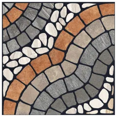 Piso Cerámico para exterior Rock Clover Negro 60 x 60 cm Mate 1.44 m2 No Rectificado