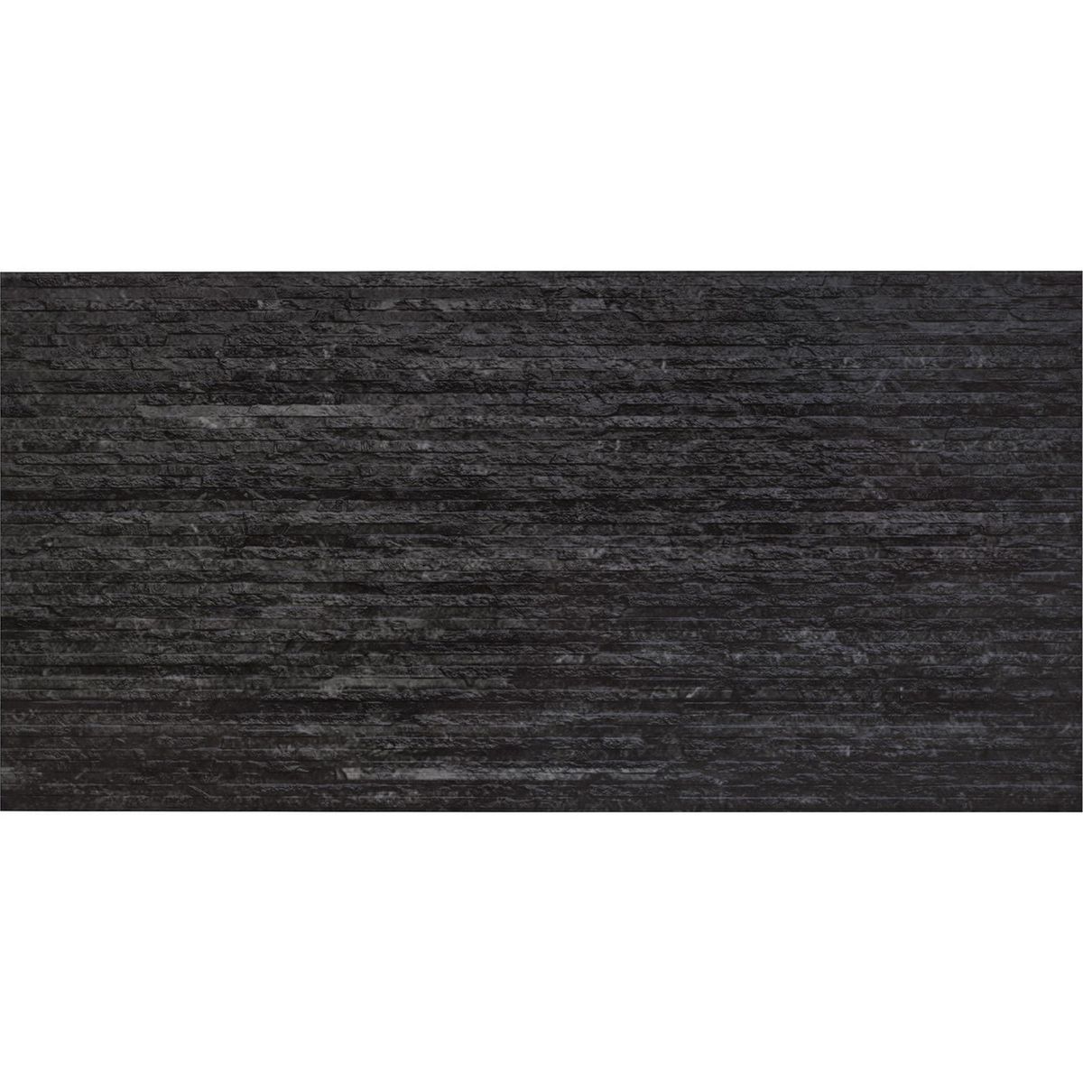 Muro Gres Porcelanico Para Exterior Mareza Negro 45X90 cm Mate con Textura 1.6 m2 Rectificado, marca Mohawk - Foto Principal
