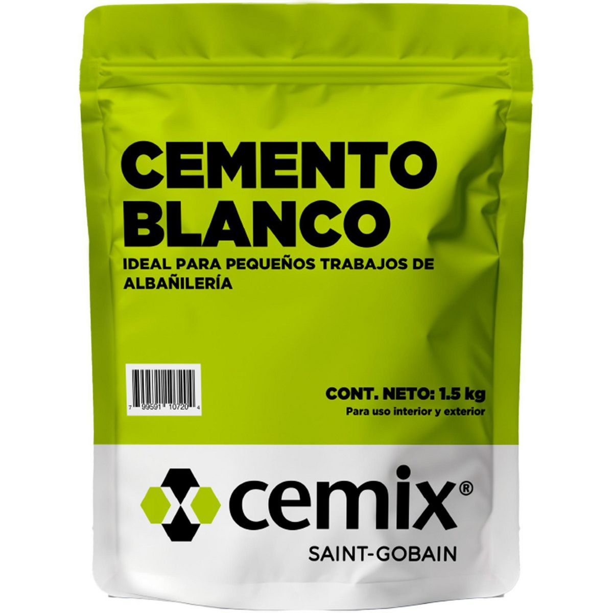 Cemento Blanco Cemix 1.5Kg, marca Cemix - Foto Principal