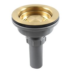 Contracanasta Minimalista de Acero Inoxidable, Oro