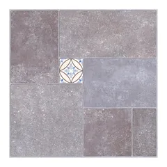 Piso Cerámico para exterior tipo piedra Morton Gris 45x45 cm Mate 1.62 m2 No Rectificado