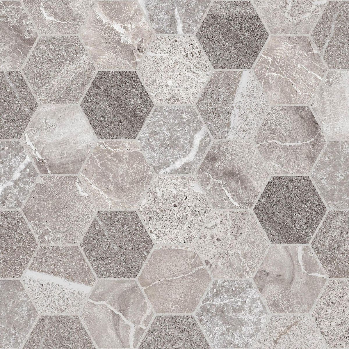 Piso Cerámico tipo marmol para exterior o baño Nival Beige 20x20 cm Mate 1.54 m2 No Rectificado, marca Porcelanite - Foto Principal