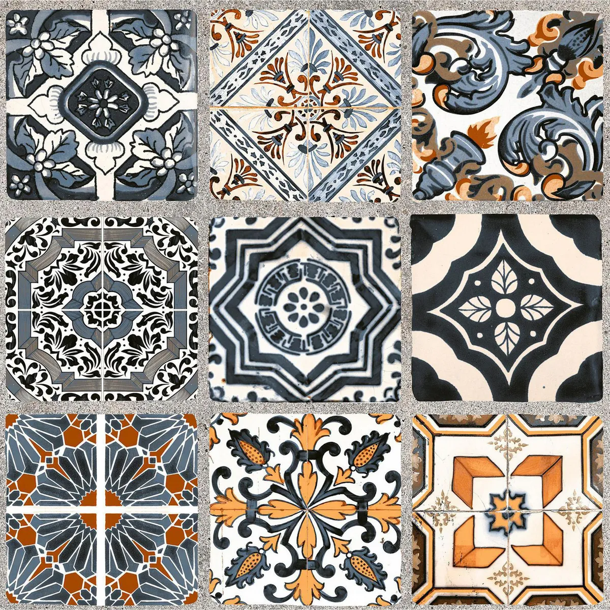 Piso Cerámico decorado Tecali Multicolor 20x20 cm Mate 1.54 m2 No Rectificado, marca Porcelanite - Foto Principal