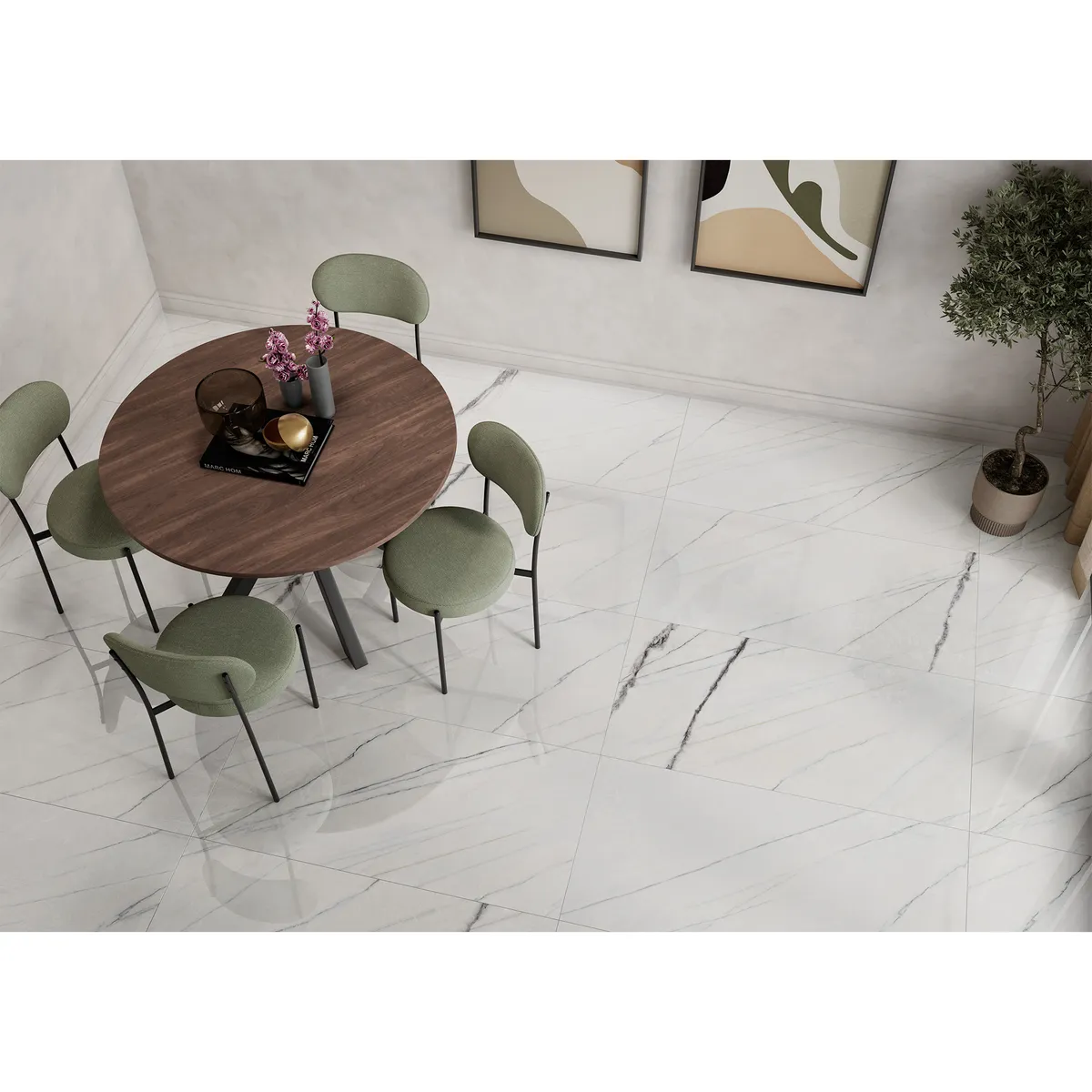 Piso Ceramico Tipo Marmol Para Interior Ferrara 59.3X119 Pulido 2.12 Rectificado, marca Porcelanite - Foto 2