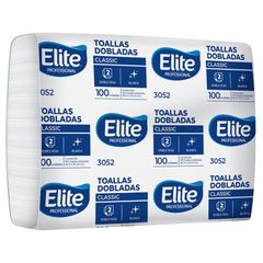 Toalla Interdoblada Elite Professional Classic 20 Fajillas 100 U