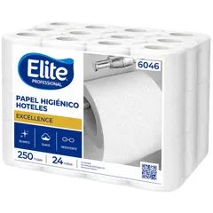 Papel Higiénico Hotelero Elite Professional Excellence 24 Rollos / 250 Hojas