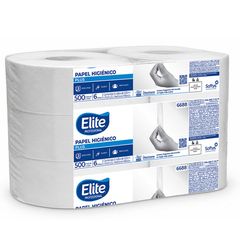 Papel Higiénico Jumbo Elite Professional Plus 6 Rollos / 500 M