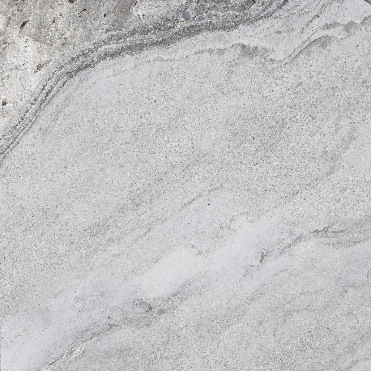 Piso Cerámico Tipo Mármol para Exterior Silver Gris 55 x 55 cm Mate 1.49 m2 No Rectificado, marca Porcelanite - Foto 2