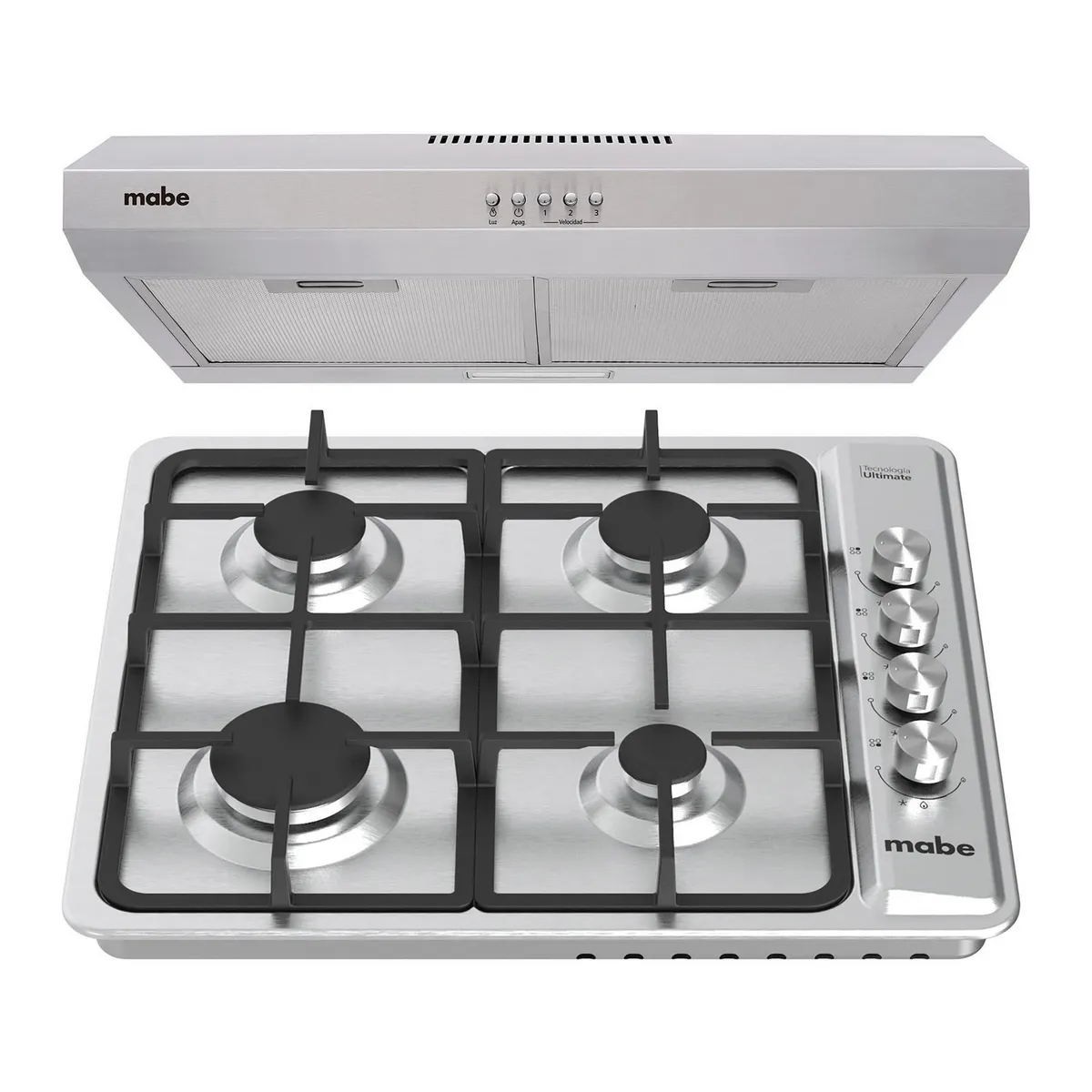 Combo Parrilla de Empotre Electrica 24 pulgadas y Campana Bajo gabinete Inoxidable Mabe - PM6040CM6040, marca Mabe - Foto Principal