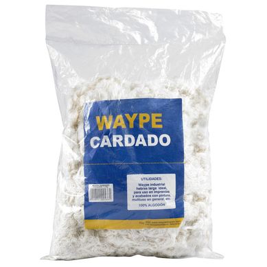 Waype cardado blanco 400gr