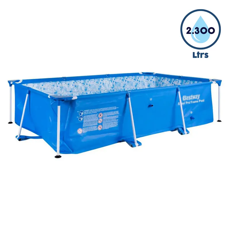 BESTWAY - Piscina Estructural Rectangular 259x170x61cm 2300L