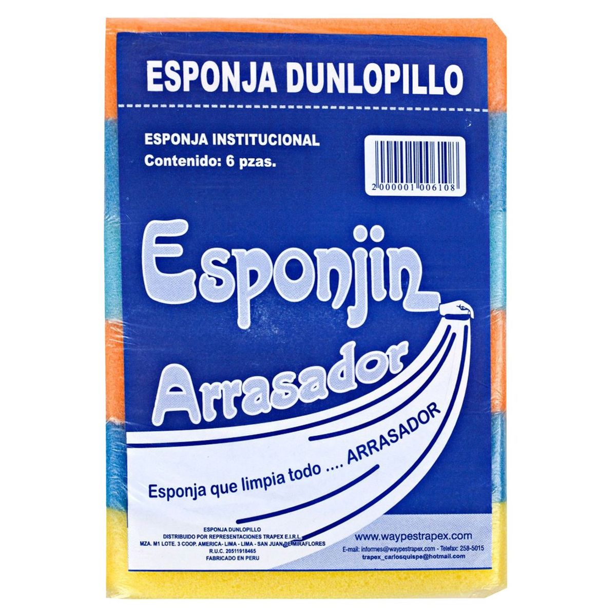 TRAPEX - Esponja Trapex Pack X6