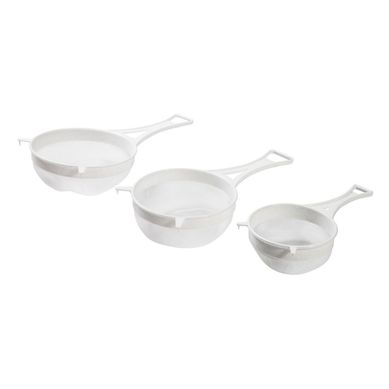 Colador Plstico 3 Piezas Blanco