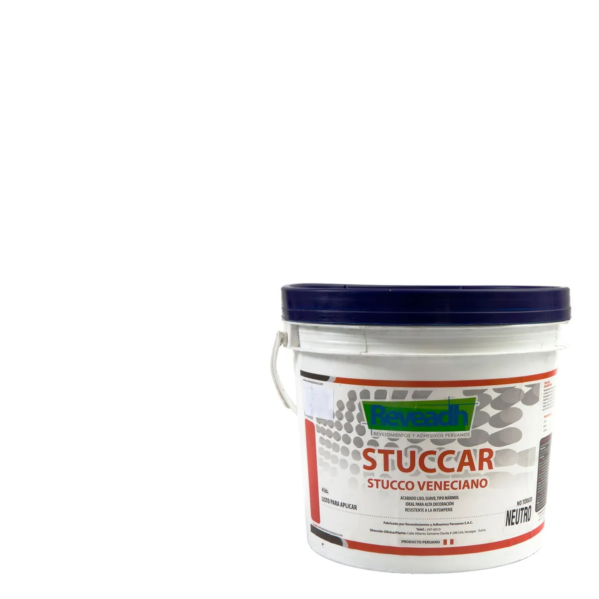 REVEADH - Estucado brillante Stuccar Blanco 4L