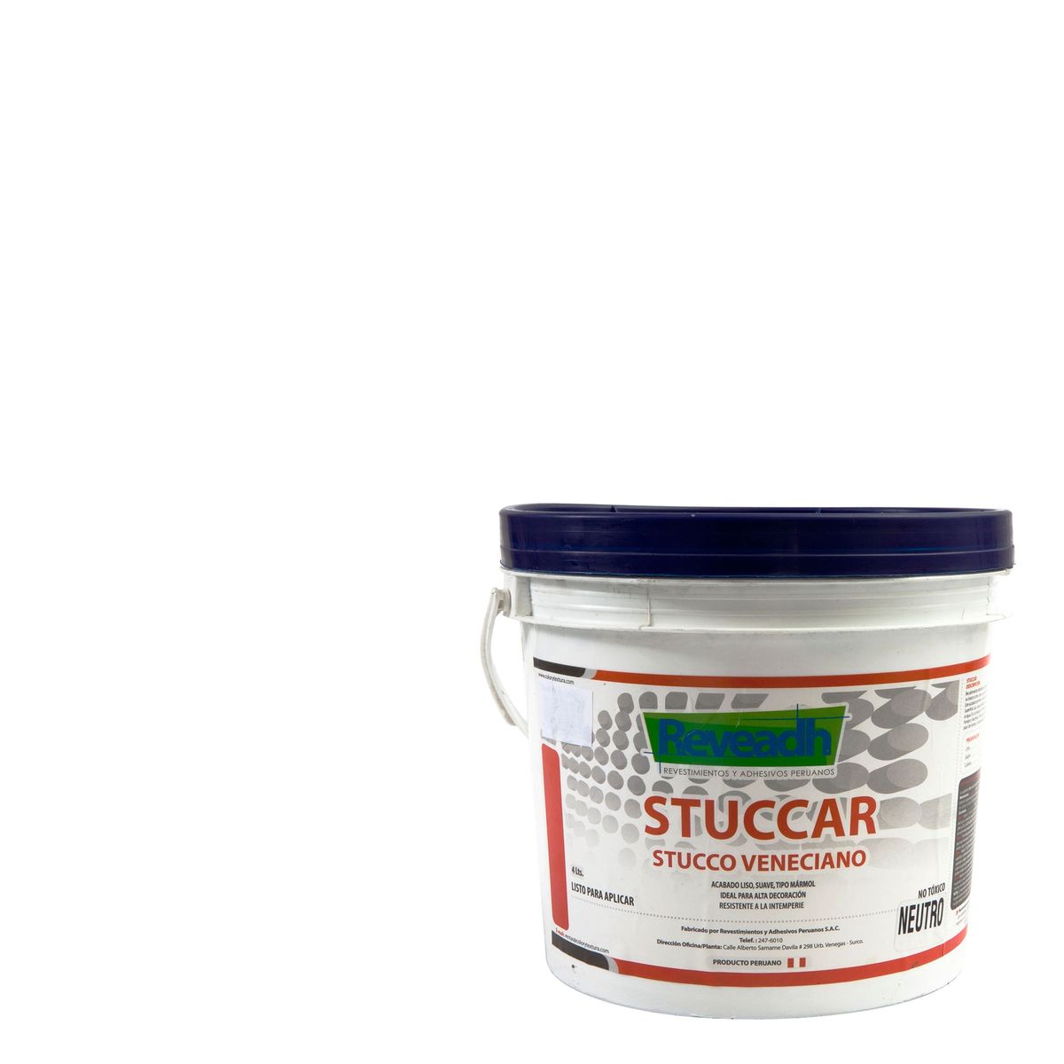 REVEADH - Estucado brillante Stuccar Blanco 4L