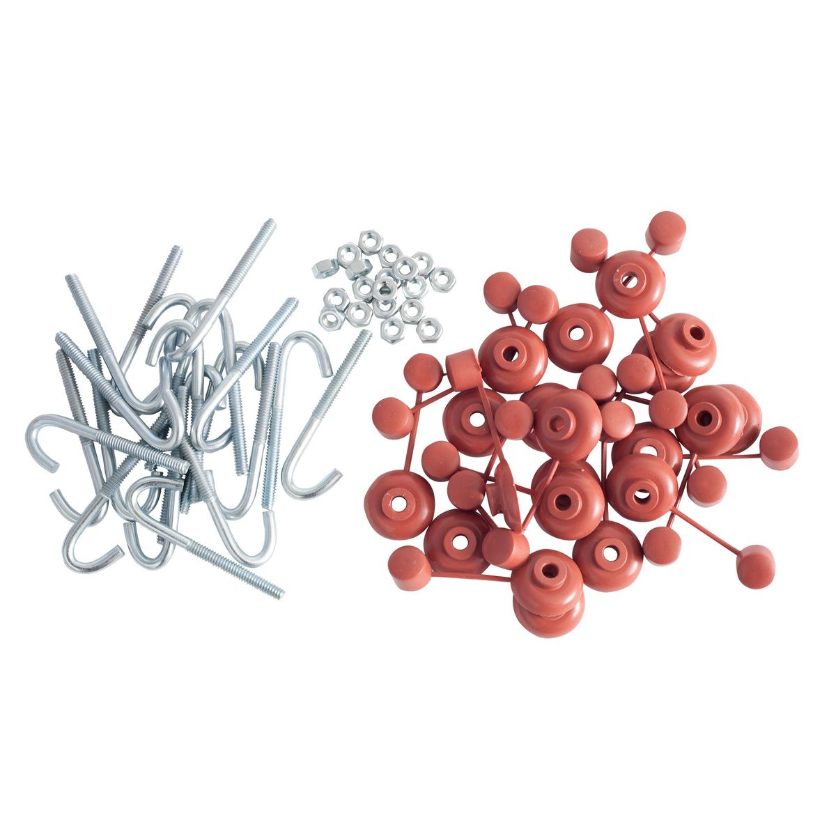 MAMUT - Kit Gancho J con Capuchón 1/4" x 3" x 20 unid.